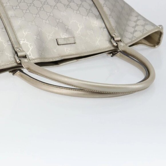 GUCCI GG Implementation Tote Bag Silver 197953 Auth 146574 - Picture 8 of 16
